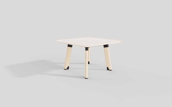 Diva 740mm 4 Leg Narrow Square_1200x1200mm_Ash Timber_Noir